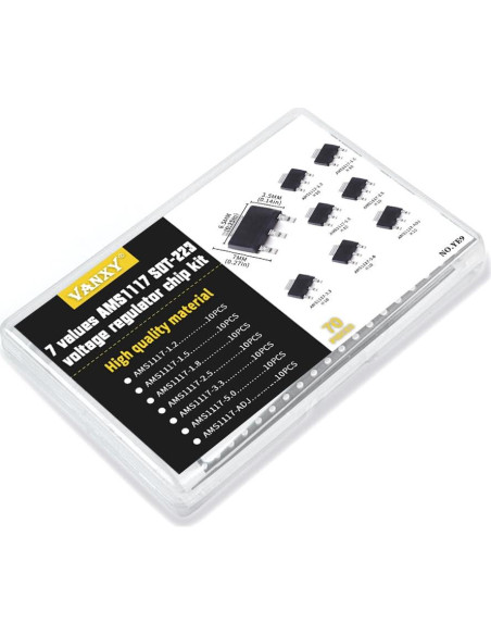 Kits Reguladores Voltaje SMD AMS1117 7 Valores 70 Pcs Kits Reguladores Voltaje SMD AMS1117 7 Valores 70 Pcs