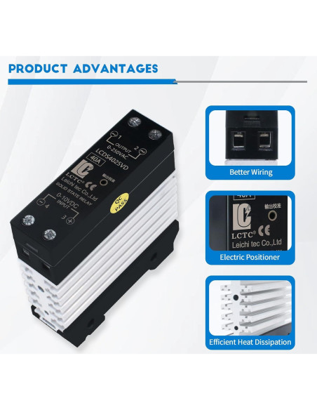 Regulador de Voltaje LCTC 0-10V 40A Montaje en Riel DIN Regulador de Voltaje LCTC 0-10V 40A Montaje en Riel DIN