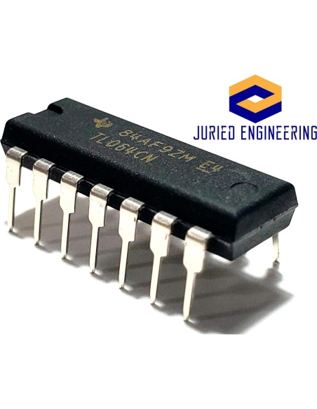 Amplificador Operacional TL064CN JFET Bajo Consumo - Paquete de 5 Amplificador Operacional TL064CN JFET Bajo Consumo - Paquete de 5
