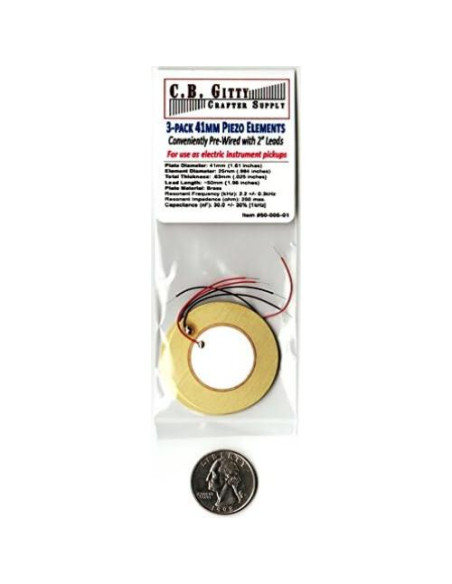 Paquete de 3 Micrófonos Piezoeléctricos 41mm Murata Paquete de 3 Micrófonos Piezoeléctricos 41mm Murata