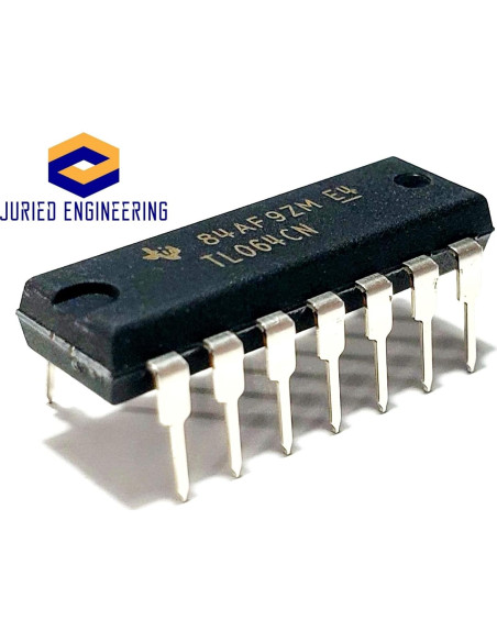 Amplificador Operacional TL064CN JFET Bajo Consumo - Paquete de 5 Amplificador Operacional TL064CN JFET Bajo Consumo - Paquete de 5