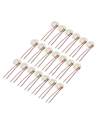 Discos Piezoeléctricos uxcell 20mm para Guitarras y Tambores - 20 Pcs