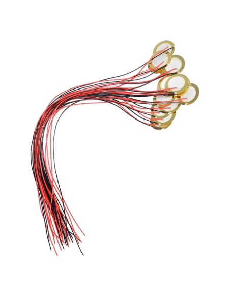 15 Discos Piezo Pickup TIMESETL 27mm con Cables 33mm 15 Discos Piezo Pickup TIMESETL 27mm con Cables 33mm