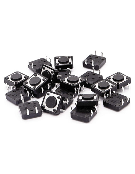 Interruptor Táctil Momentáneo TWTADE 20pcs 12x12mm 4 Pines Interruptor Táctil Momentáneo TWTADE 20pcs 12x12mm 4 Pines