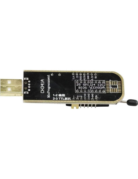 Programador CH341A USB 2PCS EEPROM SPI Flash 24 25 SOP8 Programador CH341A USB 2PCS EEPROM SPI Flash 24 25 SOP8