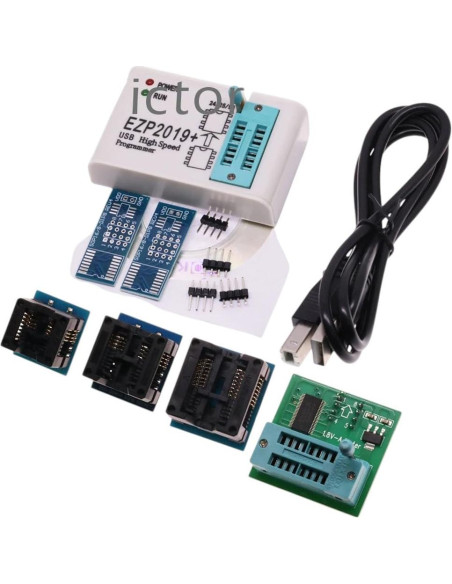 Programador SPI de Alta Velocidad HAERIETWOAT EZP2025+ con 5 Socket Programador SPI de Alta Velocidad HAERIETWOAT EZP2025+ con 5 Socket