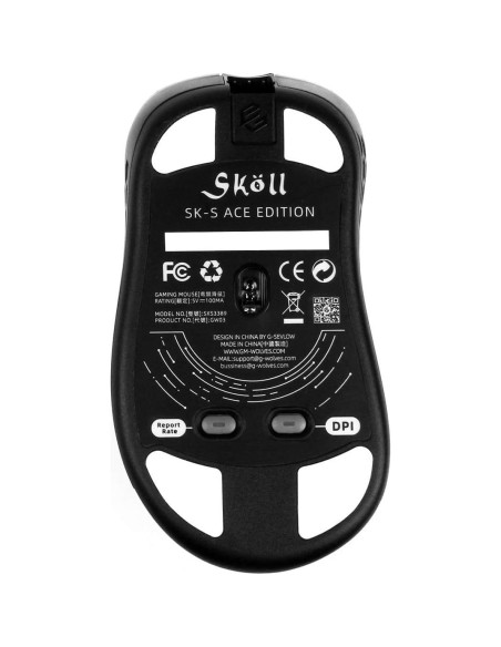 Ratón Gaming Gwolves Skoll Mini SK-S Blanco 49g Ergonómico Ratón Gaming Gwolves Skoll Mini SK-S Blanco 49g Ergonómico