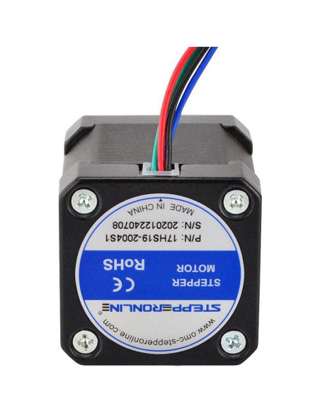 Motor Paso a Paso Nema 17 OSM 2A 59Ncm 4-Conductores 1m Motor Paso a Paso Nema 17 OSM 2A 59Ncm 4-Conductores 1m