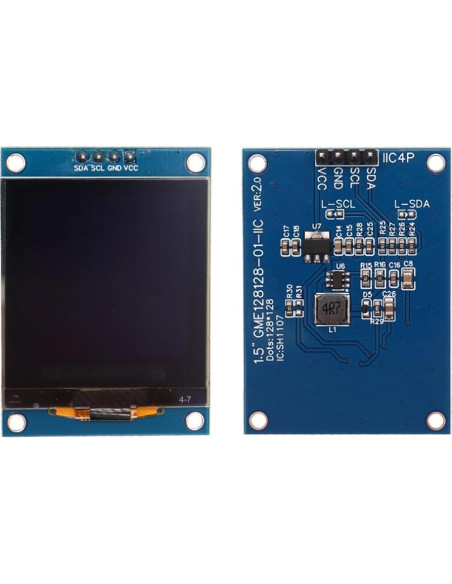 Módulo Pantalla OLED HiLetgo SSH1107 128x128 IIC/SPI Blanco Módulo Pantalla OLED HiLetgo SSH1107 128x128 IIC/SPI Blanco