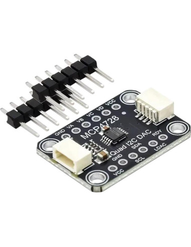 DAC Cuádruple MCP4728 con Módulo EEPROM - Electrónica Confiable