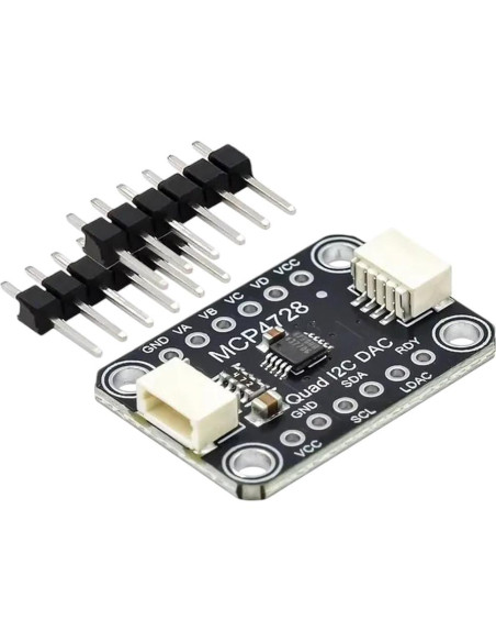 DAC Cuádruple MCP4728 con Módulo EEPROM - Electrónica Confiable DAC Cuádruple MCP4728 con Módulo EEPROM - Electrónica Confiable