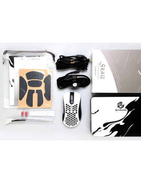 Ratón Gaming Gwolves Skoll Mini SK-S Blanco 49g Ergonómico Ratón Gaming Gwolves Skoll Mini SK-S Blanco 49g Ergonómico