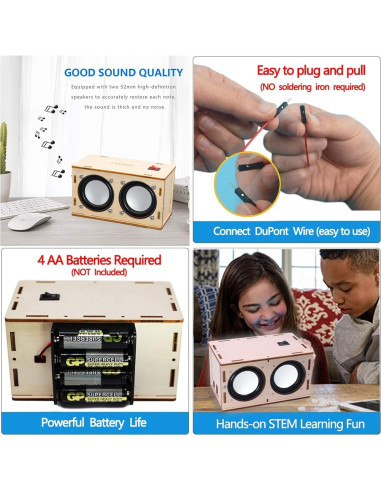 Kit de Altavoz Bluetooth CYOEST para Niños y Adultos - Proyectos STEM