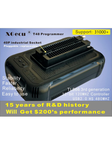 Programador XGecu T48 TL866-3G para EPROM y EMMC