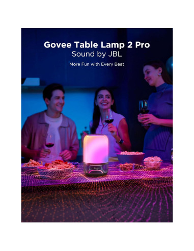 Lámpara de Mesa Inteligente Govee H6020 con Altavoz JBL