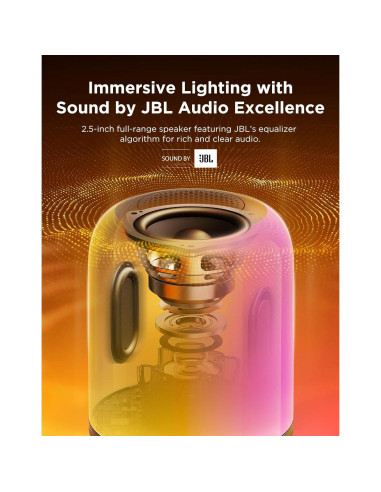 Lámpara de Mesa Inteligente Govee H6020 con Altavoz JBL