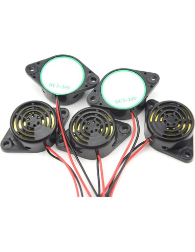 Zumbador Electrónico de Alarma WMYCONGCONG 5 Pcs DC 3-24V