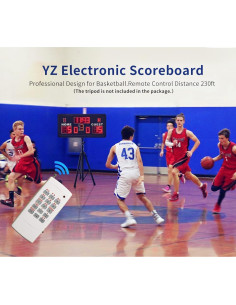 Tablero Electrónico de Baloncesto YZ con Control Remoto 90x45cm 2