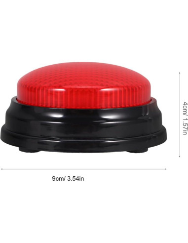 Zumbador de Juego DEARMAMY con Luz y Sonido - Rojo