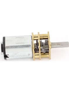 Motor de Engranaje DC 6V 35RPM uxcell con Eje de 3mm 2