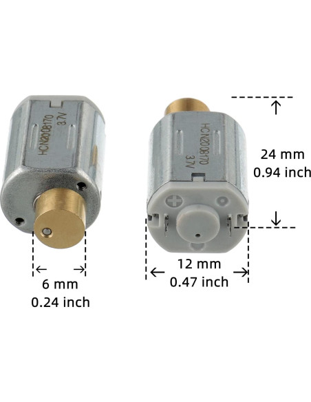 Motor de Vibración BOJACK N20 DC 3V 8000RPM 2 Piezas Motor de Vibración BOJACK N20 DC 3V 8000RPM 2 Piezas