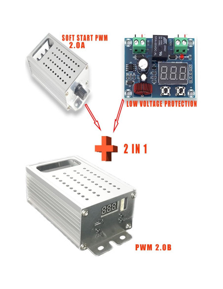 Controlador de Velocidad Motor DC PWM 9-70V 40A MgcSTEM Controlador de Velocidad Motor DC PWM 9-70V 40A MgcSTEM
