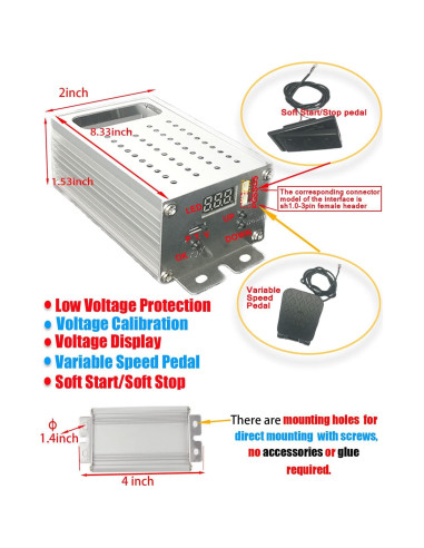 Controlador de Velocidad Motor DC PWM 9-70V 40A MgcSTEM