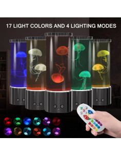 Lámpara de Medusa KIKILIVE LED con Control Remoto 17 Colores 2