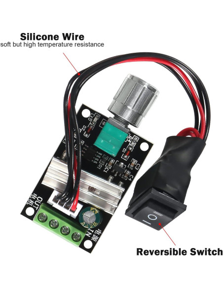 Controlador de Velocidad de Motor DC PWM 6pcs 3A 80W Coliao Controlador de Velocidad de Motor DC PWM 6pcs 3A 80W Coliao