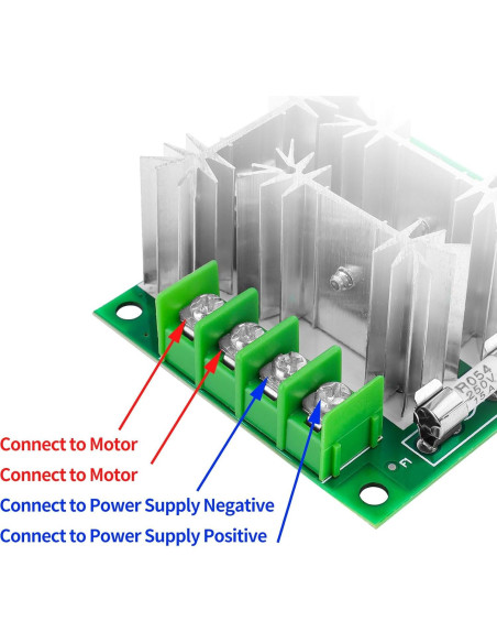 Controlador de Velocidad de Motor DC PWM YELUFT 6-90V 15A Controlador de Velocidad de Motor DC PWM YELUFT 6-90V 15A