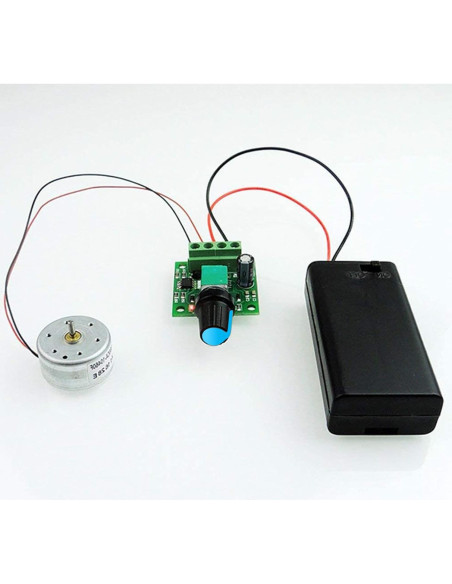 Controlador de Velocidad Motor CC PWM 2A 2 Paquete ALEDECO Controlador de Velocidad Motor CC PWM 2A 2 Paquete ALEDECO