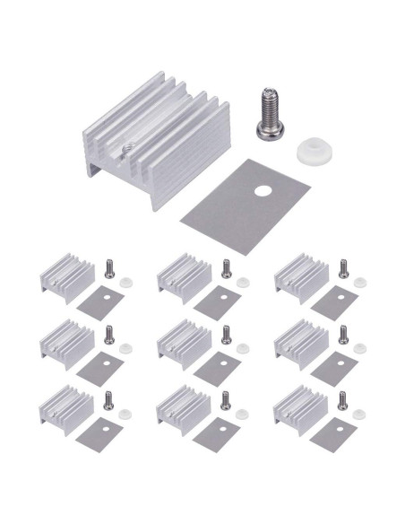 10 Disipadores de Calor Aluminio TO-220 WayinTop + Kits 10 Disipadores de Calor Aluminio TO-220 WayinTop + Kits