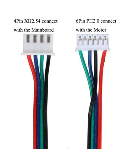 6 Cables de Motor Paso a Paso 1.5m Daier para Impresora 3D 6 Cables de Motor Paso a Paso 1.5m Daier para Impresora 3D