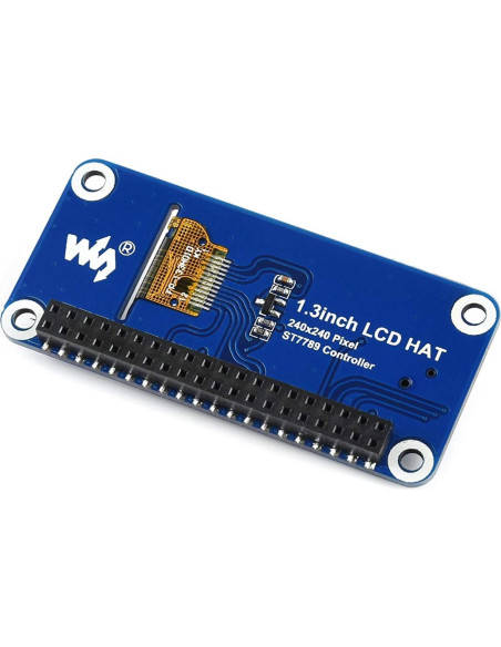 Pantalla LCD IPS 1.3" Waveshare HAT 240x240 para Raspberry Pi Pantalla LCD IPS 1.3" Waveshare HAT 240x240 para Raspberry Pi