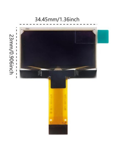 Pantalla OLED 1.3" JESSINIE 128x64 I2C SPI para Proyectos DIY