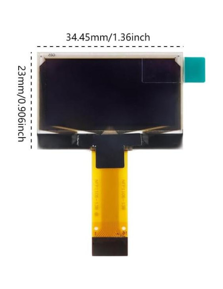 Pantalla OLED 1.3" JESSINIE 128x64 I2C SPI para Proyectos DIY Pantalla OLED 1.3" JESSINIE 128x64 I2C SPI para Proyectos DIY