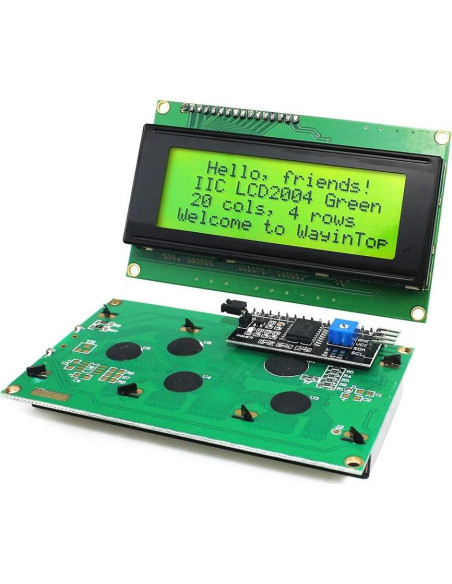 Módulo Pantalla LCD 20x4 WayinTop IIC Verde Amarillo Módulo Pantalla LCD 20x4 WayinTop IIC Verde Amarillo