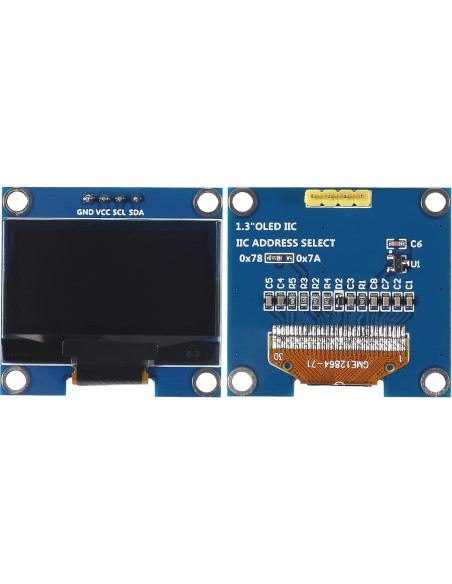 Módulo Pantalla OLED I2C 128x64 Alinan Azul 1.3" Módulo Pantalla OLED I2C 128x64 Alinan Azul 1.3"