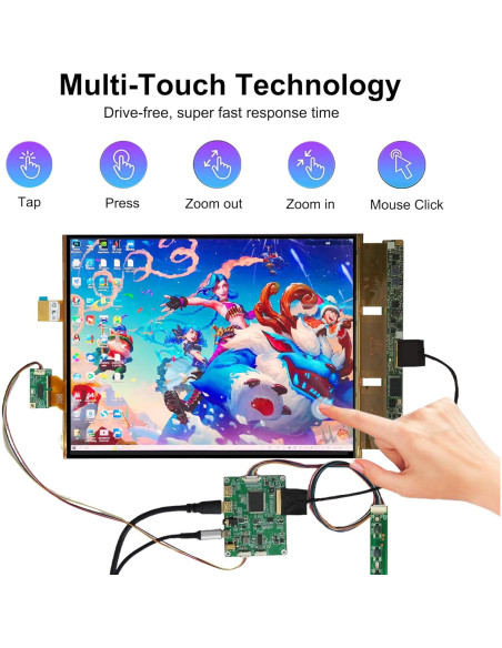 Pantalla Flexible OLED 13.3" Wisecoco 2K Táctil Capacitiva Pantalla Flexible OLED 13.3" Wisecoco 2K Táctil Capacitiva