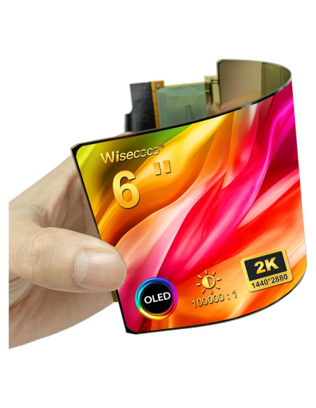 Pantalla OLED Flexible 6" Wisecoco 2K 1440x2880 HDMI Pantalla OLED Flexible 6" Wisecoco 2K 1440x2880 HDMI