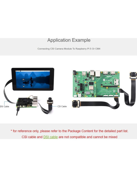 Cable flexible CSI FPC Waveshare para Raspberry Pi 5 300mm Cable flexible CSI FPC Waveshare para Raspberry Pi 5 300mm