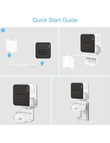 Soporte de Pared para Módulo de Sincronización Blink 2 - Instalación Sin Perforar
