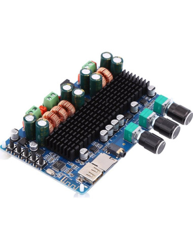 Amplificador Digital 2.1 Canales Hilitand 100W Bluetooth USB