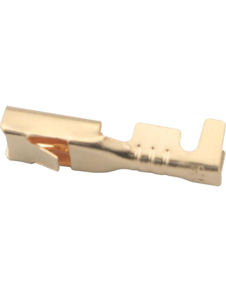 Conector de cable hembra 2.8mm con resorte latón 100pcs Conector de cable hembra 2.8mm con resorte latón 100pcs