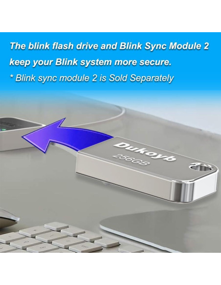 Unidad Flash USB 256GB Dukoyb + Soporte Pared Blink Unidad Flash USB 256GB Dukoyb + Soporte Pared Blink