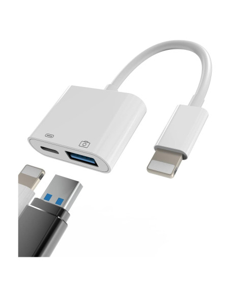 Adaptador Lightning a USB Aksenli para iPhone y iPad Adaptador Lightning a USB Aksenli para iPhone y iPad