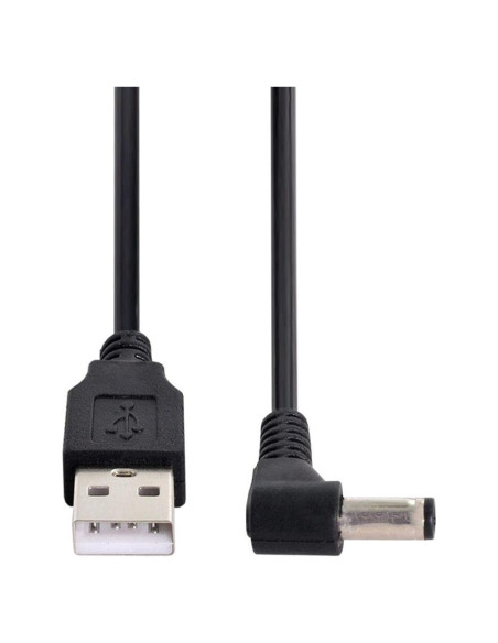 Cable de Carga USB 2.0 Tipo A Macho a 5.5x2.5mm CY 80cm Cable de Carga USB 2.0 Tipo A Macho a 5.5x2.5mm CY 80cm
