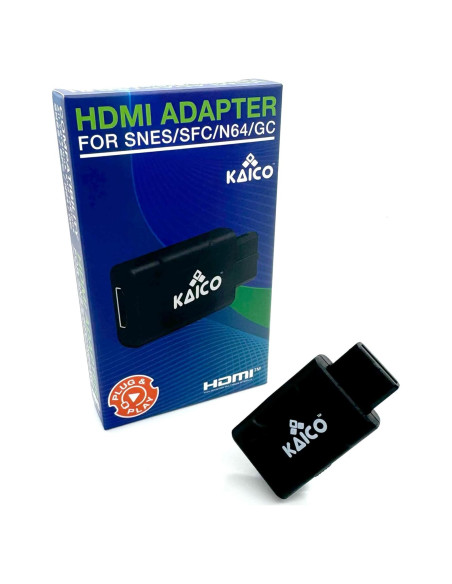 Adaptador HDMI Kaico para Nintendo N64, SNES y Gamecube Adaptador HDMI Kaico para Nintendo N64, SNES y Gamecube