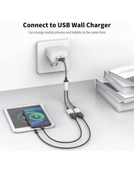 Adaptador USB 2.0 MOGOOD Hub Doble Puerto Plata 480 Mbps Adaptador USB 2.0 MOGOOD Hub Doble Puerto Plata 480 Mbps