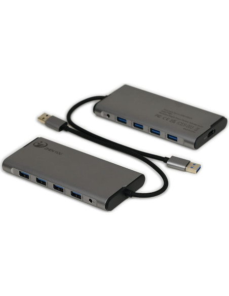 Adaptador USB A a HDMI + 4 Puertos USB 3.0 ZYHB03 Adaptador USB A a HDMI + 4 Puertos USB 3.0 ZYHB03